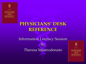 PHYSICIAN'S DESK REFERENCE
