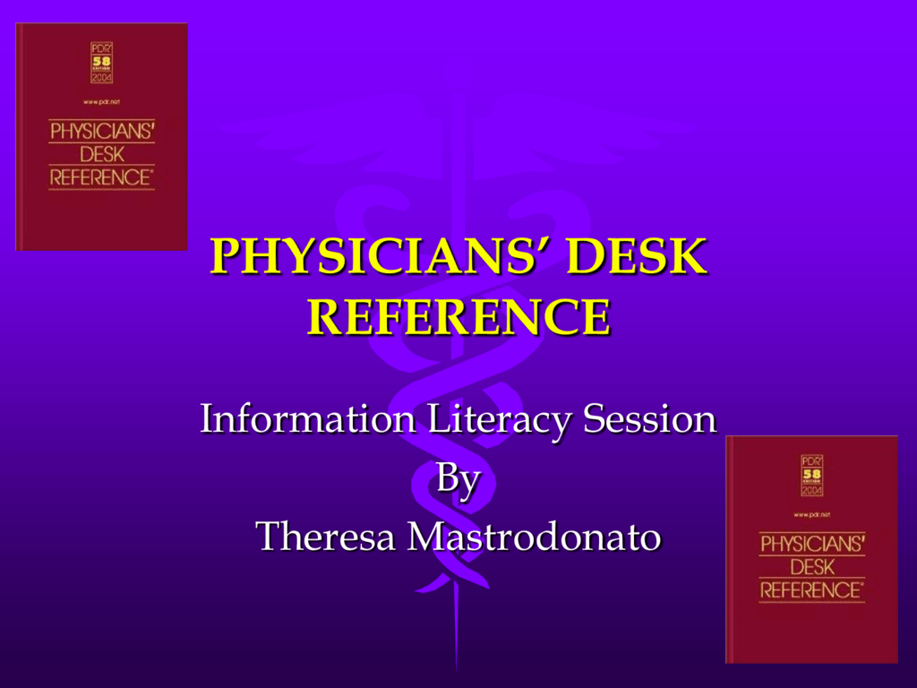 Physician S Desk Reference