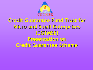 Credit Guarantee Fund Trust for Micro and Small Enterprises