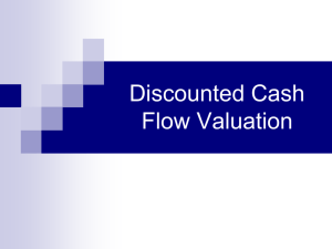 Chap 2 Discounted Dividend Valuation