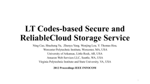 LT Codes-based Secure and ReliableCloud Storage Service