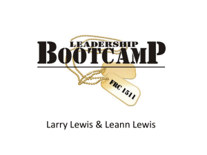 Leadership Boot Camp Presentation