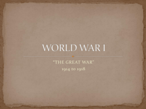 WORLD WAR I b