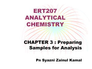 ERT207 ANALYTICAL CHEMISTRY