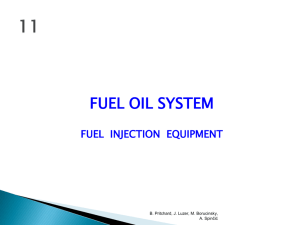 The fuel oil system for a diesel engine