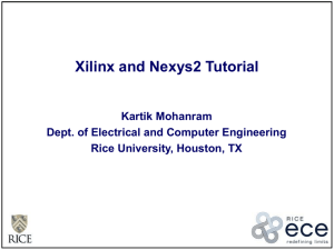 Powerpoint tutorial on the Xilinx ISE software