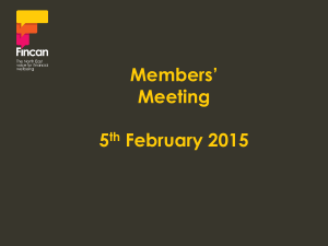 5th February 2015 Meeting Presentations