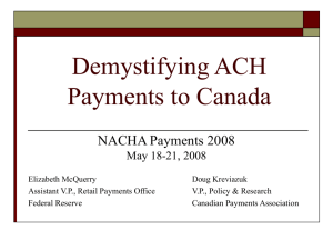 Demystifying ACH Payments to Canada