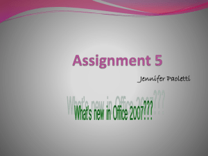 Assignment week 5