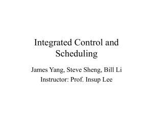 Integrated Control and Scheduling