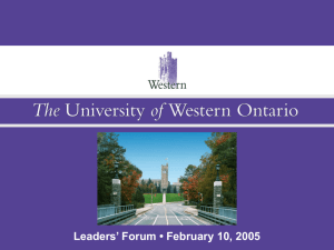 PowerPoint - University of Western Ontario