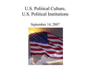 US Political Institutions