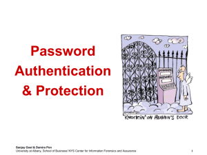 Password Authentication and Protection