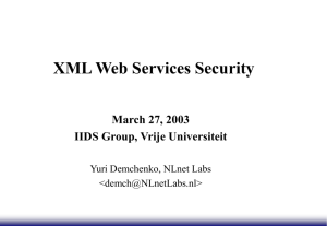 XML Security Overview - UAZone.org Development Server