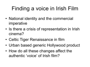 Finding a voice in Irish Film - Centre for Consumption Studies