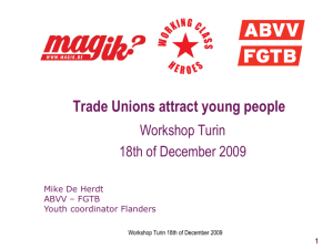 Workshop Trade Unions attract young people MDH