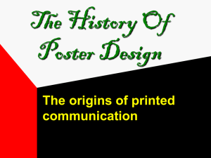 Poster History 1500's - 18