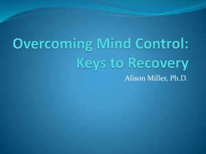 Overcoming Mind Control: Keys to Recovery