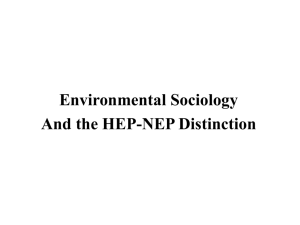 Env_Soc and the HEP-NEP Distinction