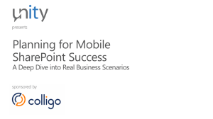 Planning for Mobile SharePoint Success
