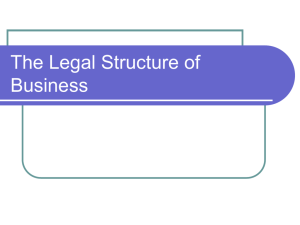 Legal Structures of a Business - MrB-business
