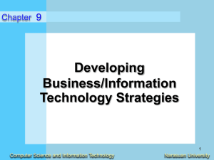 Developing Business/Information Technology Strategies