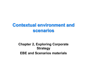 The Business Environment and Scenarios