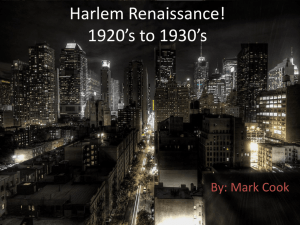 Harlem Renaissance!