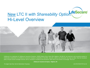 Roll-out PPT for LTC 2 0 – Multi-life Rules