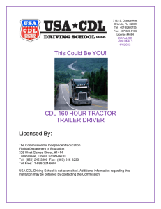 catalog - USA CDL Driving School