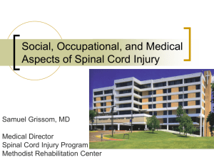 Functional Outcomes in Spinal Cord Injury Patients