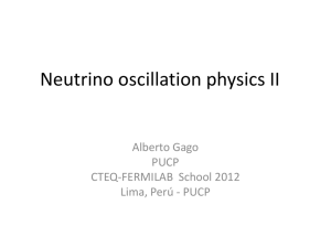 Neutrino oscillation physics_lecture2