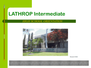 high school orientation - Santa Ana Unified School District