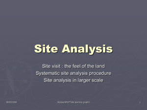 Site Analysis - e