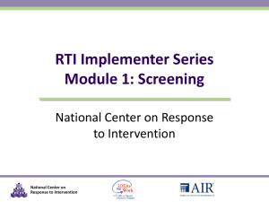 What is Response to Intervention (RTI)?