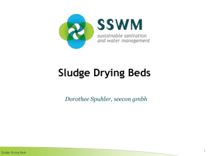 Sludge Drying Beds - Sustainable Sanitation and Water