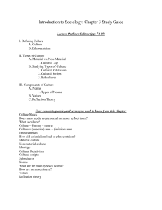 Chapter 3 Study Guide and Lecture Outline