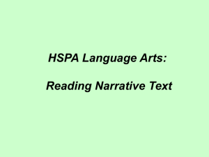 HSPA LAL Reading Narrative Text