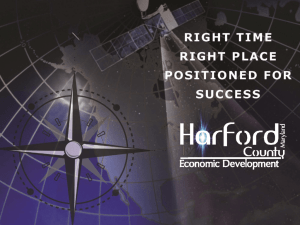 Harford County Update - Chesapeake Science and Security Corridor