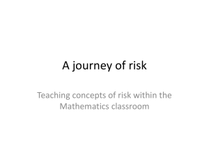 A Journey of Risk - CensusAtSchool New Zealand