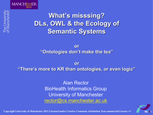 DLs, OWL & the Ecology of Semantic Systems.