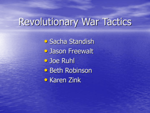 Revolutionary War Tactics