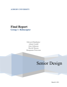 Senior Design - Cycle 1 Report - AU Electro