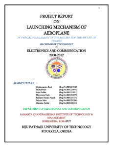 launching mechanism of aeroplane