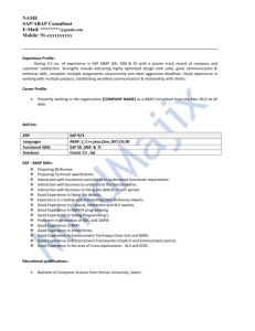 SAP ABAP Sample Resume-1