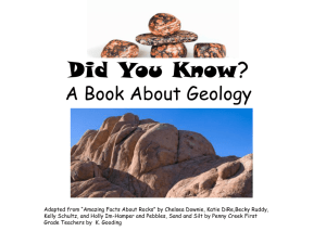 I Just Thought You'd Like to Know, A book about geology
