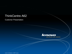 Lenovo Corporate Presentation Template