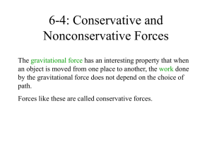 6-4: Conservative and Nonconservative Forces