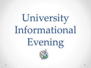 University Informational Evening - Copenhagen International School