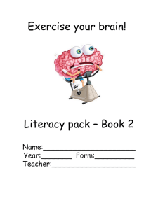 Literacy Booklet Unit 2 PowerPoint